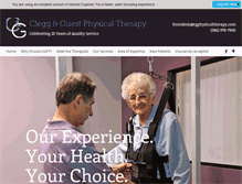Tablet Screenshot of cgphysicaltherapy.com